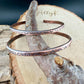 Southwest Copper Cuff Set • Hand‑Forged Raw Copper Bracelets • Set of Two