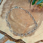 Silver Oval Link Bracelet • Textured Sterling Chain • Everyday Layering
