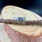 6mm Number 8 Turquoise Ring • Floral Sterling Silver Band • Southwest Jewelry