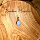 8x10 Gemstone Pendant • Sterling Silver • Kingman Turquoise, White Buffalo, Onyx, Moonstone, Garnet