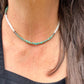 Mother of Pearl, Kingman Turquoise & Desert Pearl Choker • Sterling Silver • Southwestern Jewelry