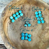 6mm Royston Turquoise Sterling Silver Ear Cuff | Floral Wide Band, No‑Piercing Earring