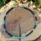 Blue Tiger’s Eye Turquoise Anklet • Sterling Silver Hawk’s Eye Ankle Bracelet