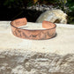 Rustic Mountains Copper Cuff • Hand‑Forged Raw Copper Bracelet