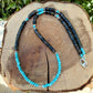 Blue Tiger’s Eye Hawk’s Eye Choker Necklace • Turquoise • Sterling Silver