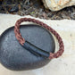 5mm Braided Suede Leather Bracelet • Bayonet Clasp • Leather Jewelry