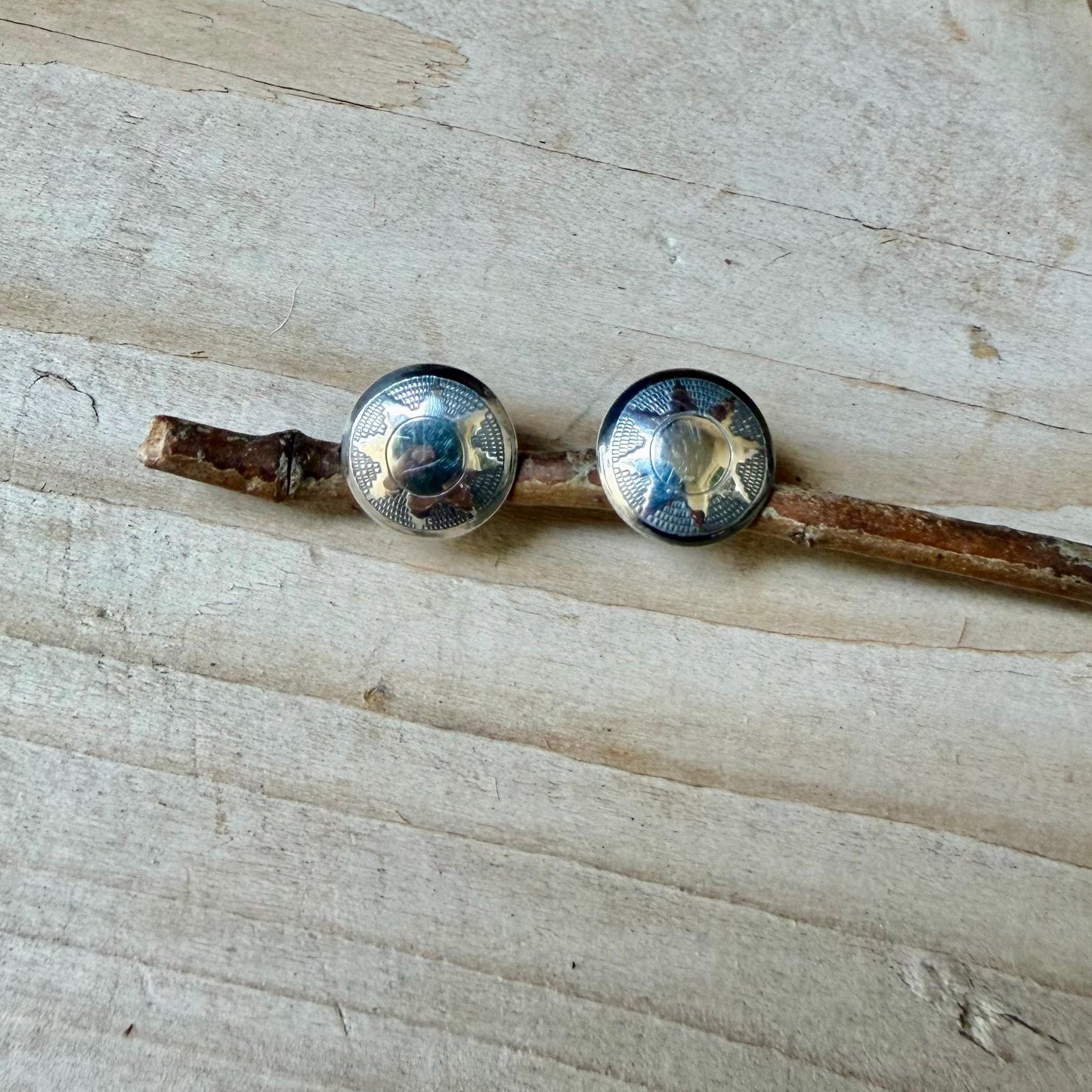 11mm Sterling Silver Stud Earrings • Sunflower • Star •Concho Posts