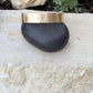 Hammered Brass Cuff • Hand‑Forged • Rustic Golden Bracelet