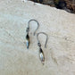 Desert Pearl Dangle Earrings, Sterling Silver Torpedo Drop Earrings