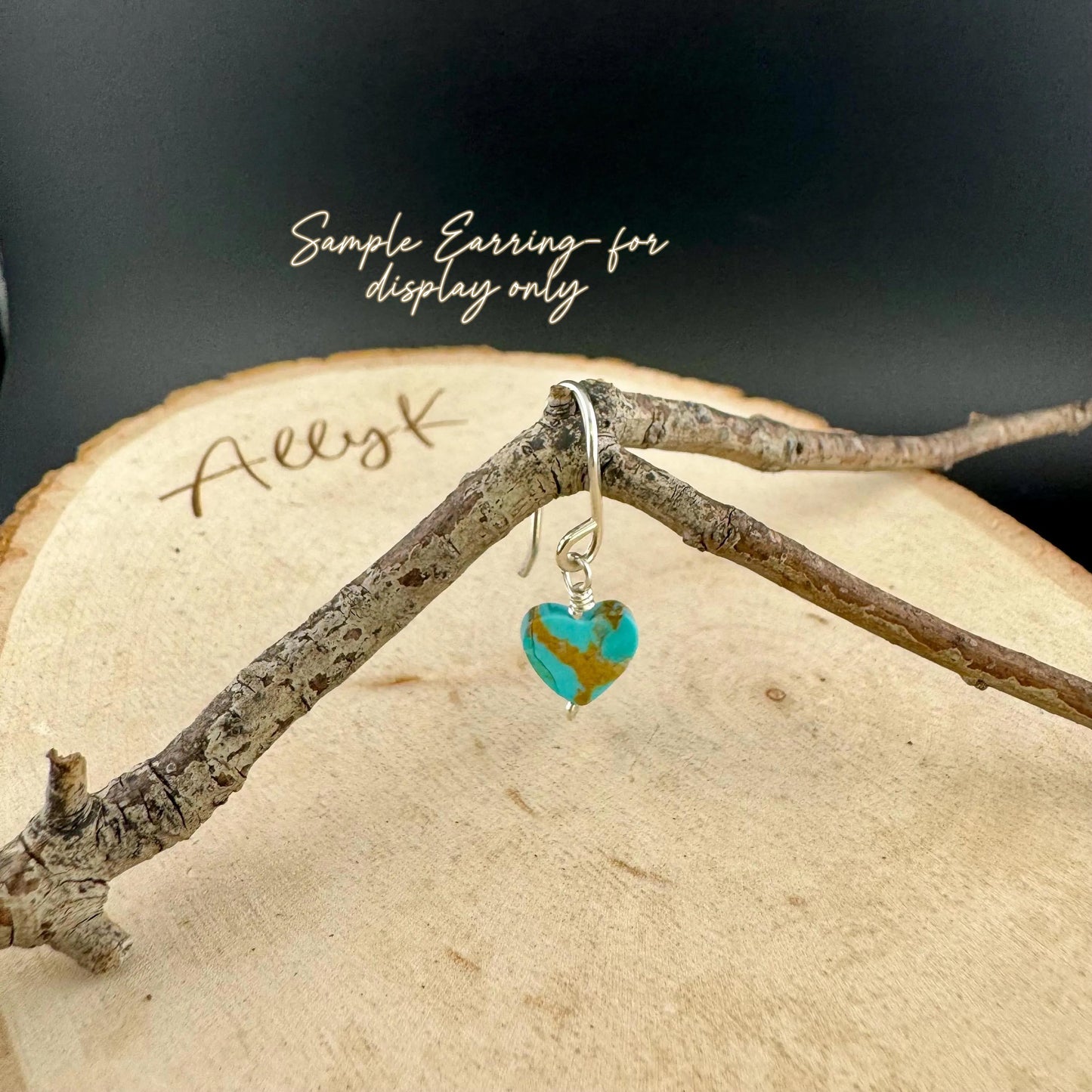 Kingman Turquoise Heart Charms • 6mm & 10mm Old‑Stock Arizona Turquoise Beads