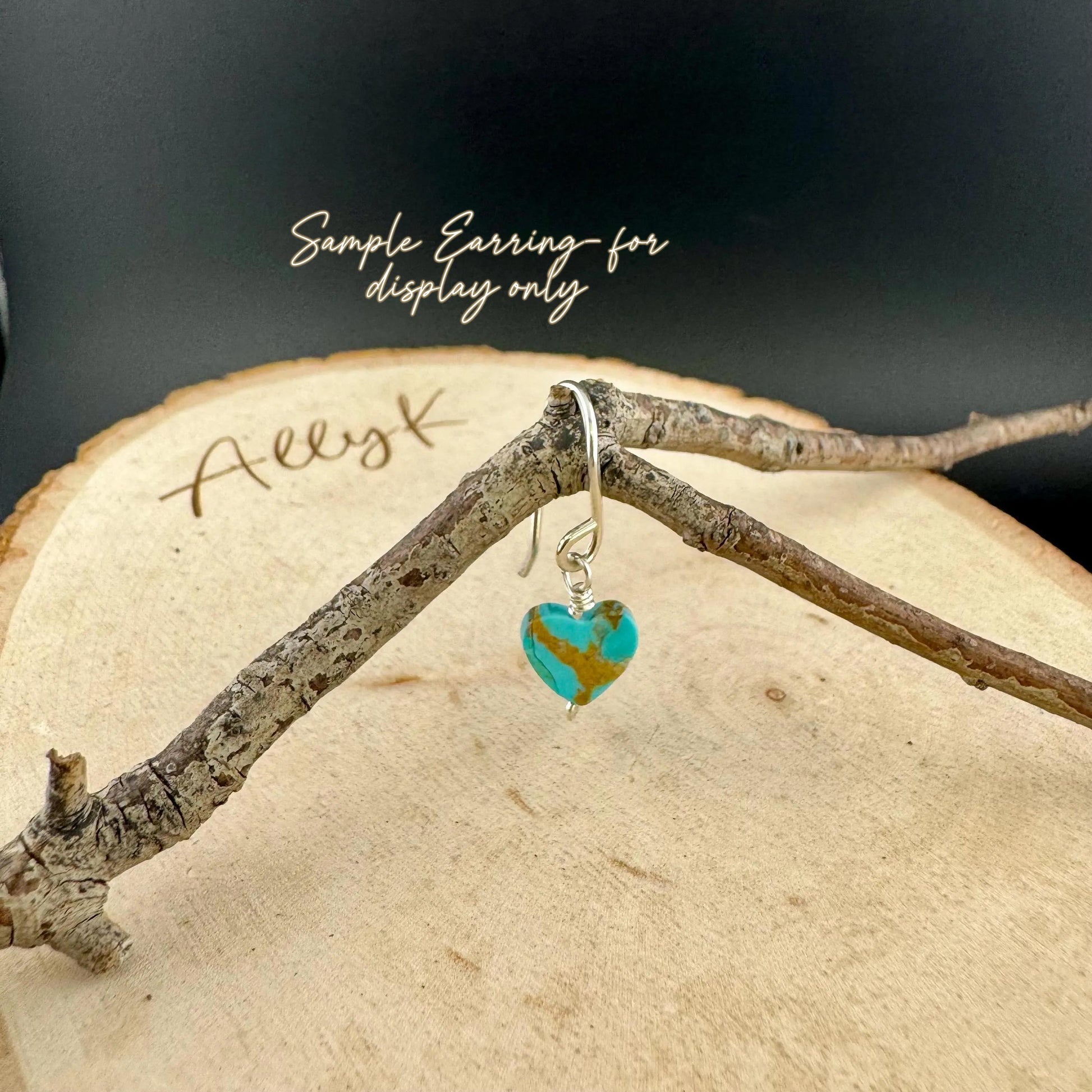 Kingman Turquoise Heart Charms • 6mm & 10mm Old‑Stock Arizona Turquoise Beads