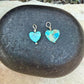 Kingman Turquoise Heart Charms • 6mm & 10mm Old‑Stock Arizona Turquoise Beads