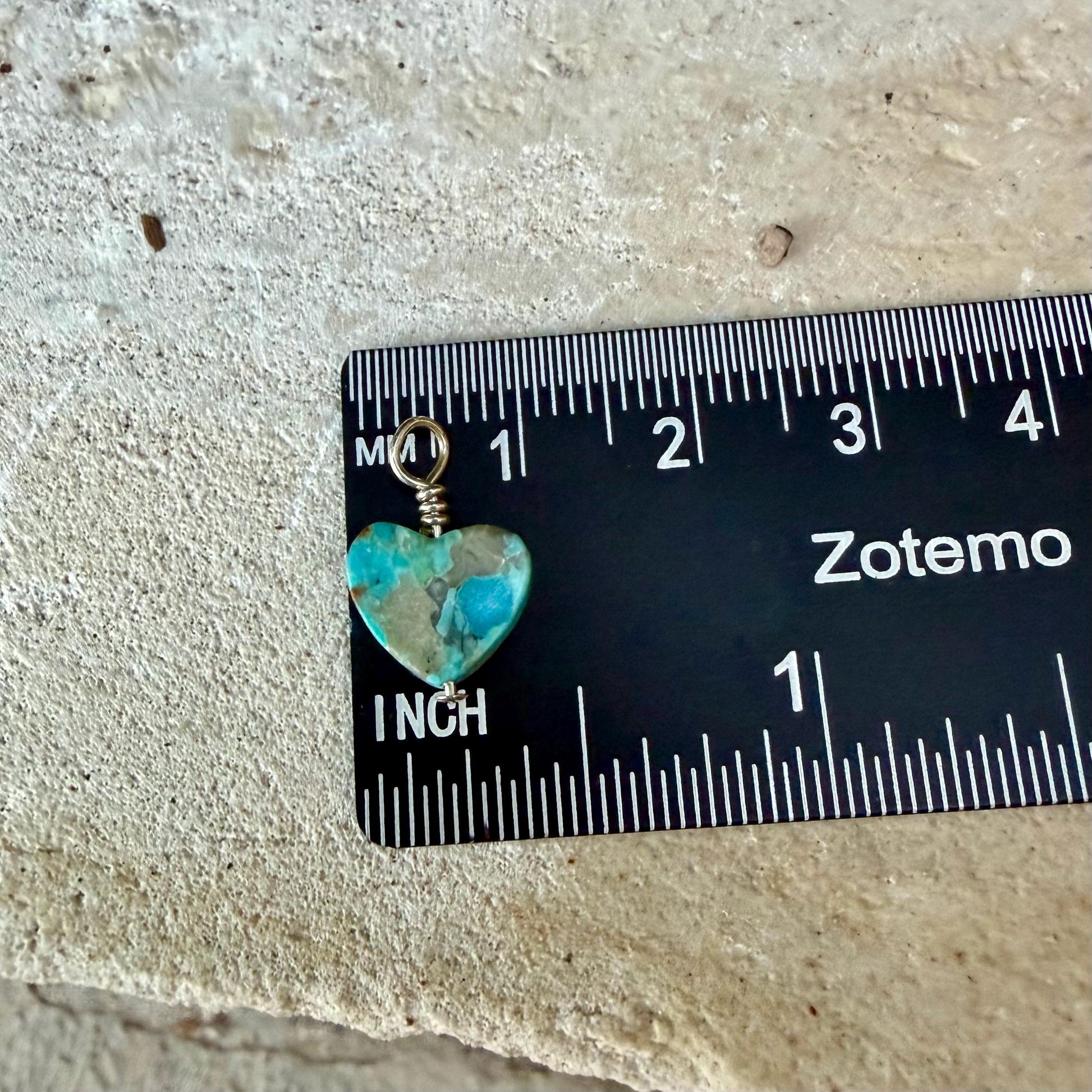 Kingman Turquoise Heart Charms • 6mm & 10mm Old‑Stock Arizona Turquoise Beads
