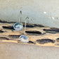 Sterling Concho Drop Earrings • Oval or Round Scalloped • Argentium Ear Wires • 18g 20g