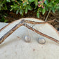 Sterling Concho Drop Earrings • Oval or Round Scalloped • Argentium Ear Wires • 18g 20g