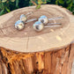 Sterling Concho Drop Earrings • Sunflower or Starburst Dangles • Argentium Ear Wires • 18g 20g