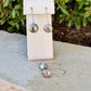 Sterling Concho Drop Earrings • Sunflower or Starburst Dangles • Argentium Ear Wires • 18g 20g
