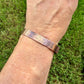 Southwest Floral Copper Cuff • Hand‑Forged Raw Copper Bracelet • Flower Doodle Pattern