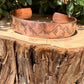 Rustic Mountains Copper Cuff • Hand‑Forged Raw Copper Bracelet