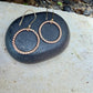 14k Gold Filled Circle Hoop Dangle Earrings • Sterling Silver Hoops