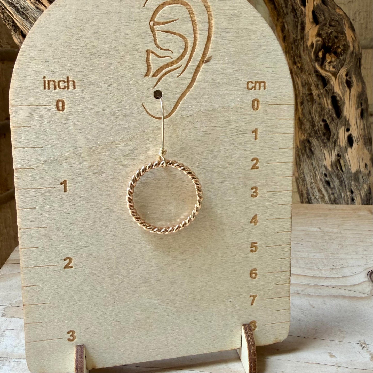 14k Gold Filled Circle Hoop Dangle Earrings • Sterling Silver Hoops