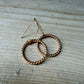 14k Gold Filled Circle Hoop Dangle Earrings • Sterling Silver Hoops