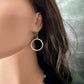 14k Gold Filled Circle Hoop Dangle Earrings • Sterling Silver Hoops