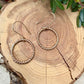 14k Gold Filled Circle Hoop Dangle Earrings • Sterling Silver Hoops