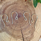 20g 14k Gold‑Filled French Hook Ear Wires • 3/4 or 1 Inch • Hand‑Forged