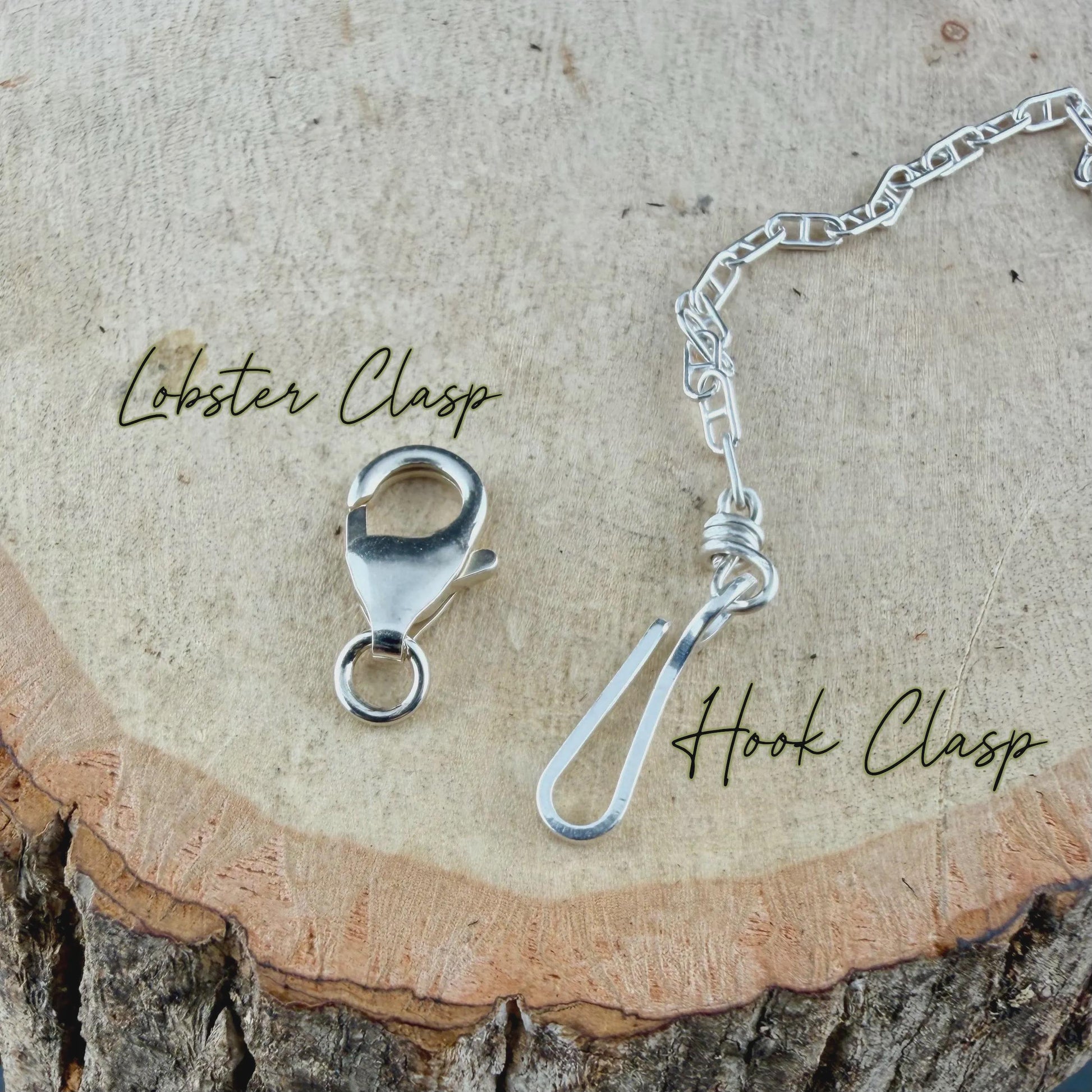 Sterling Silver Bar Necklace • Hand‑Forged Twisted Bar • Rustic Chain