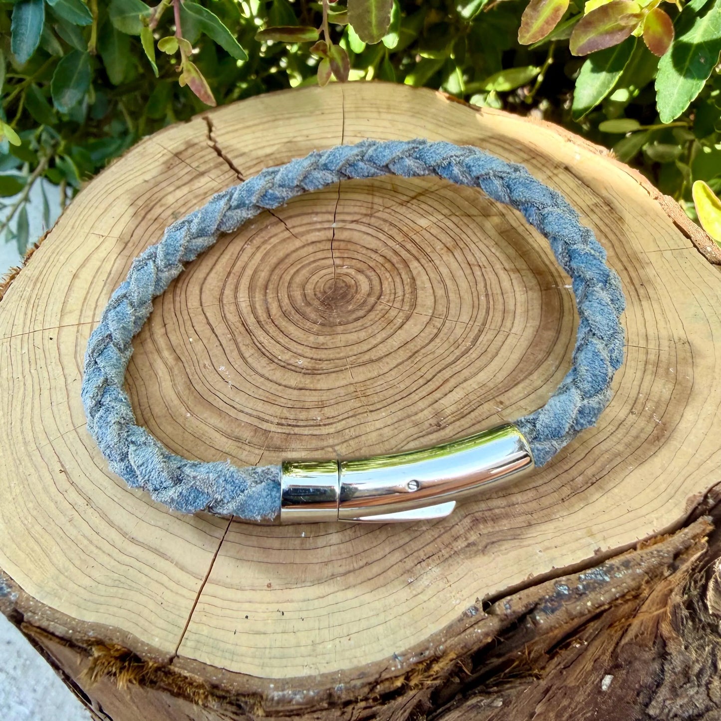 5mm Braided Suede Leather Bracelet • Bayonet Clasp • Multiple Colors