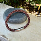 5mm Braided Suede Leather Bracelet • Bayonet Clasp • Multiple Colors