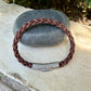 5mm Braided Suede Leather Bracelet • Bayonet Clasp • Multiple Colors