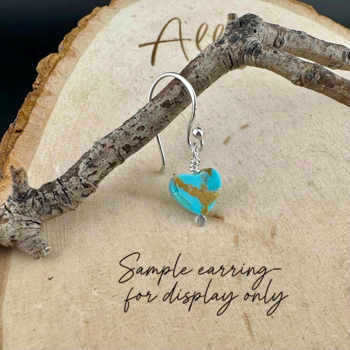 Kingman Turquoise Heart Charms • 6mm & 10mm Old‑Stock Arizona Turquoise Beads