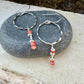 Spiny Oyster Circle Earrings • Sterling Silver • Southwestern Jewelry