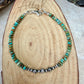 Green Turquoise & Desert Pearl Anklet • Dainty Southwestern Boho Jewelry