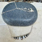 White Turquoise Bar Necklace • Sterling Silver Desert Pearls • Southwest Minimalist Jewelry