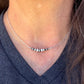 White Turquoise Bar Necklace • Sterling Silver Desert Pearls • Southwest Minimalist Jewelry