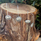 Sterling Concho Drop Earrings • Oval or Round Scalloped • Argentium Ear Wires • 18g 20g