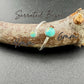 Kingman Turquoise Sterling Silver Ring • Adjustable Double Bezel • Smooth or Serrated