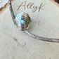 Turquoise Concho Sunflower Ring in Sterling Silver