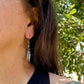 Rustic Silver Hoop Earrings • Argentium Braided Wire • 2 Inch Drop