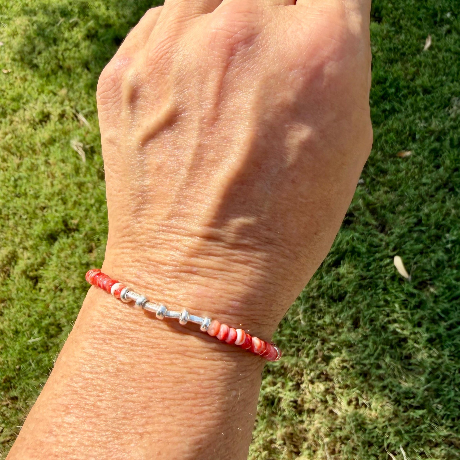 Spiny Oyster Bracelet • Sterling Silver Southwest Jewelry