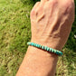 Kingman Green Turquoise Bracelet • Sterling Silver Southwest Style