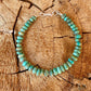 Kingman Green Turquoise Bracelet • Sterling Silver Southwest Style