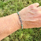 Kingman Green Turquoise & Desert Pearl Bracelet | Sterling Silver Southwestern Jewelry