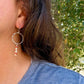 Spiny Oyster Circle Earrings • Sterling Silver • Southwestern Jewelry