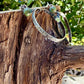 Turquoise Sterling Silver Butterfly‑Floral Hoop Earrings • 6mm Kingman Turquoise • Custom Colors