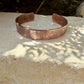 Leaves Embossed Copper Cuff • Rustic Raw Copper Bracelet • Hand‑Forged Southwestern Jewelry