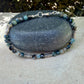 Blue Tourmaline Cube Bracelet • 4mm Stones • Bali Silver Accents